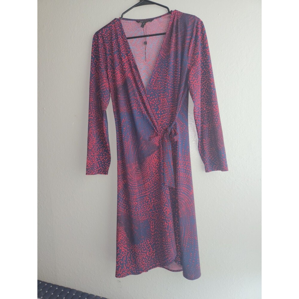 BCBGMAXAZRIA Crossed Dress Adele Talla L Long Casual Sleeve Excellent condition